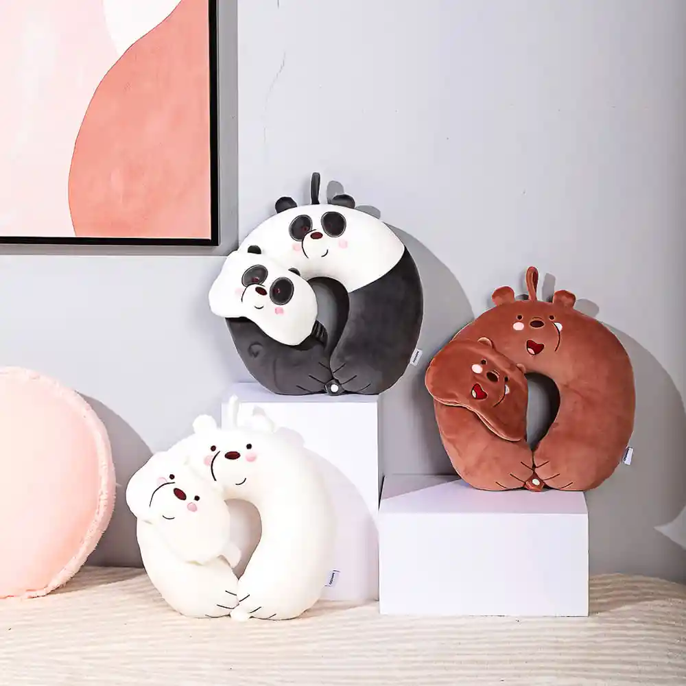 Almohada Para Viaje de Panda Osos Escandalosos