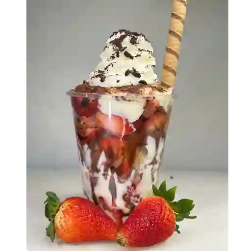 Fresas con crema