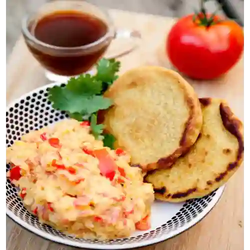 Desayuno Criollo Arepas