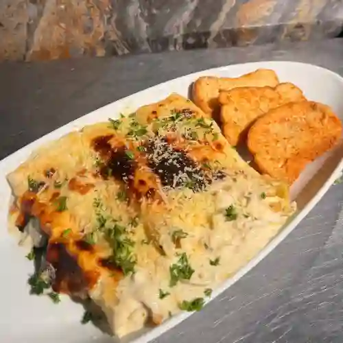 Canelones Gratinados de Pollo