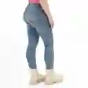 Jean Ilussion Tiro Medio Bota Recta Azul Talla 8 - 570732