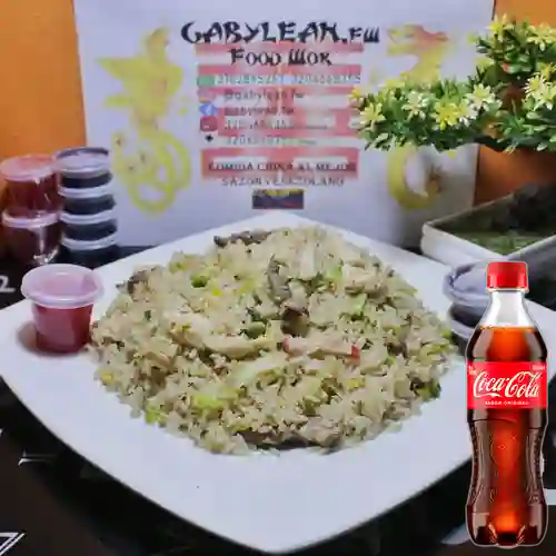 Combo Arroz Mixto + Coca Cola Original 400 ml