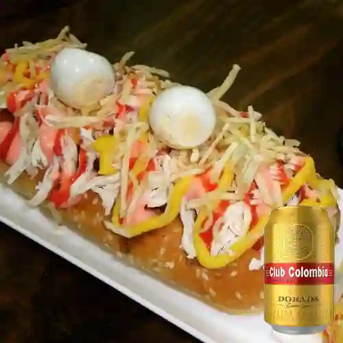 Combo Perro Especial + Club Colombia Dorada 355 ml