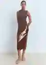 Top Petri Taupe Talla M Mujer Mango