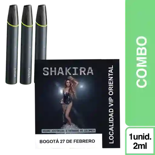 Combo Veev Now Ultra Manzana 3 Und + Boleta Shakira Bog 27 Feb Oriental