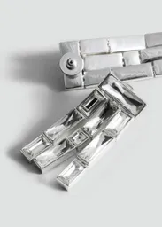 Pendientes Shinny Plata Talla 99 Mujer Mango