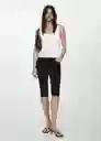 Jean Lora Tejano Negro Talla 34 Mujer Mango