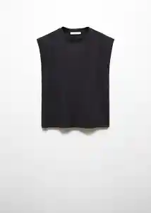 Camiseta Viri Negro Talla XS Mujer Mango