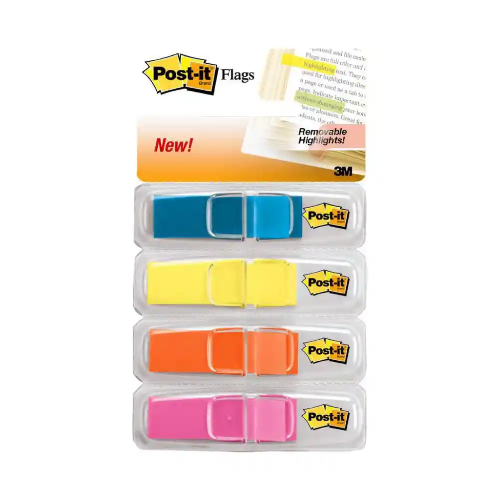 3M Banderitas adhesivas Post-it Por 4 Colores