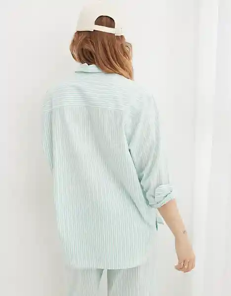 Blusa Aerie de Pijama Verde Talla Medium American Eagle 27821407