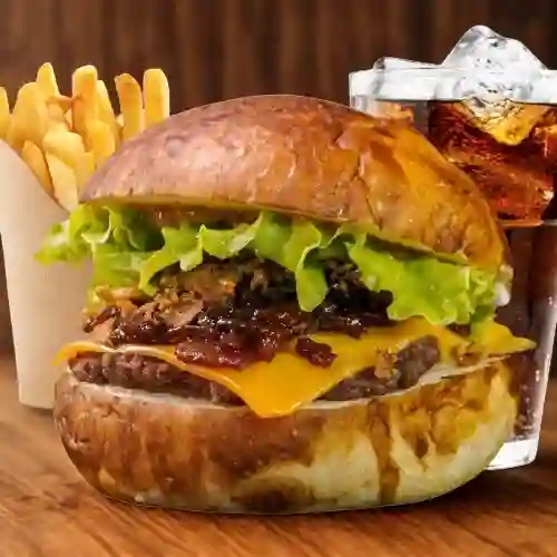 Burger Smash Sirius + Papa + Bebida