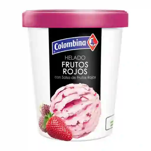 Colombina Helado Sabor a Frutos Rojos con Salsa de Frutos Rojos