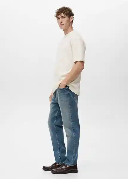 Camiseta Roland Blanco Talla S Hombre Mango