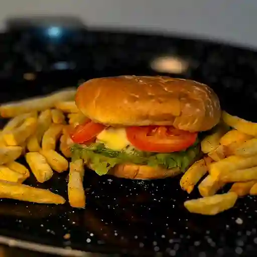 Hamburguesa Sencilla + Papas