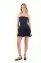 Vestido Corto Nuhain Azul Oscuro Talla XS Mercedes Campuzano