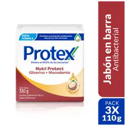 Jabón Antibacterial Protex Macadamia 110 g x 3