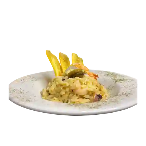 Arroz meloso de mariscos