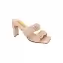 Sandalias Tacón Parker Beige Talla 40