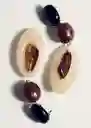 Pendientes Aida Granate Talla 99 Mujer Mango