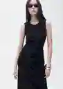 Vestido Ferti Negro Talla XL Mujer Mango