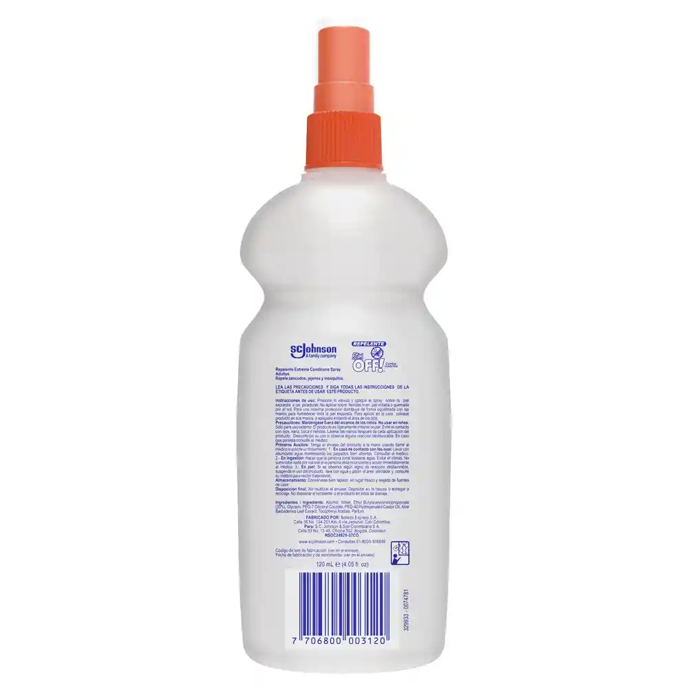 Stay OFF! Extreme conditions Repelente  de insectos Spray 120 ml