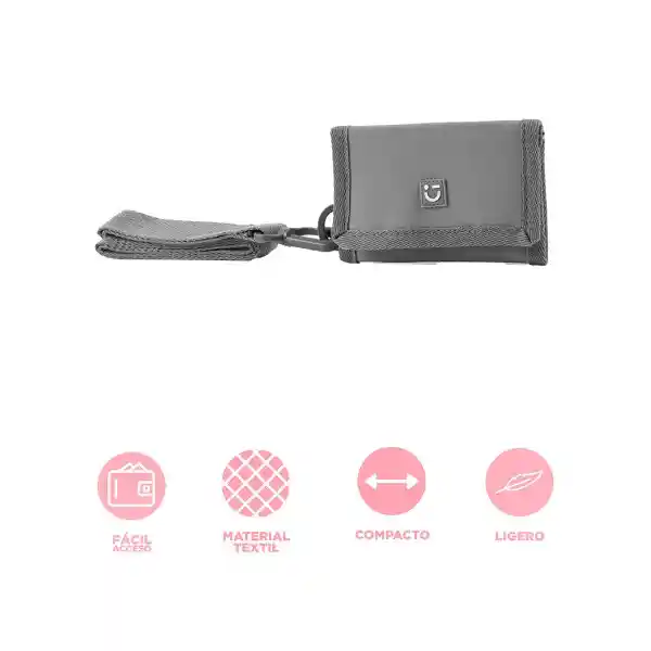 Cartera Para Mujer Con Correa Gris Serie Miniso