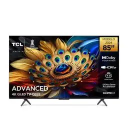 Tcl Televisor 85 Qled 4K UHD 85C655