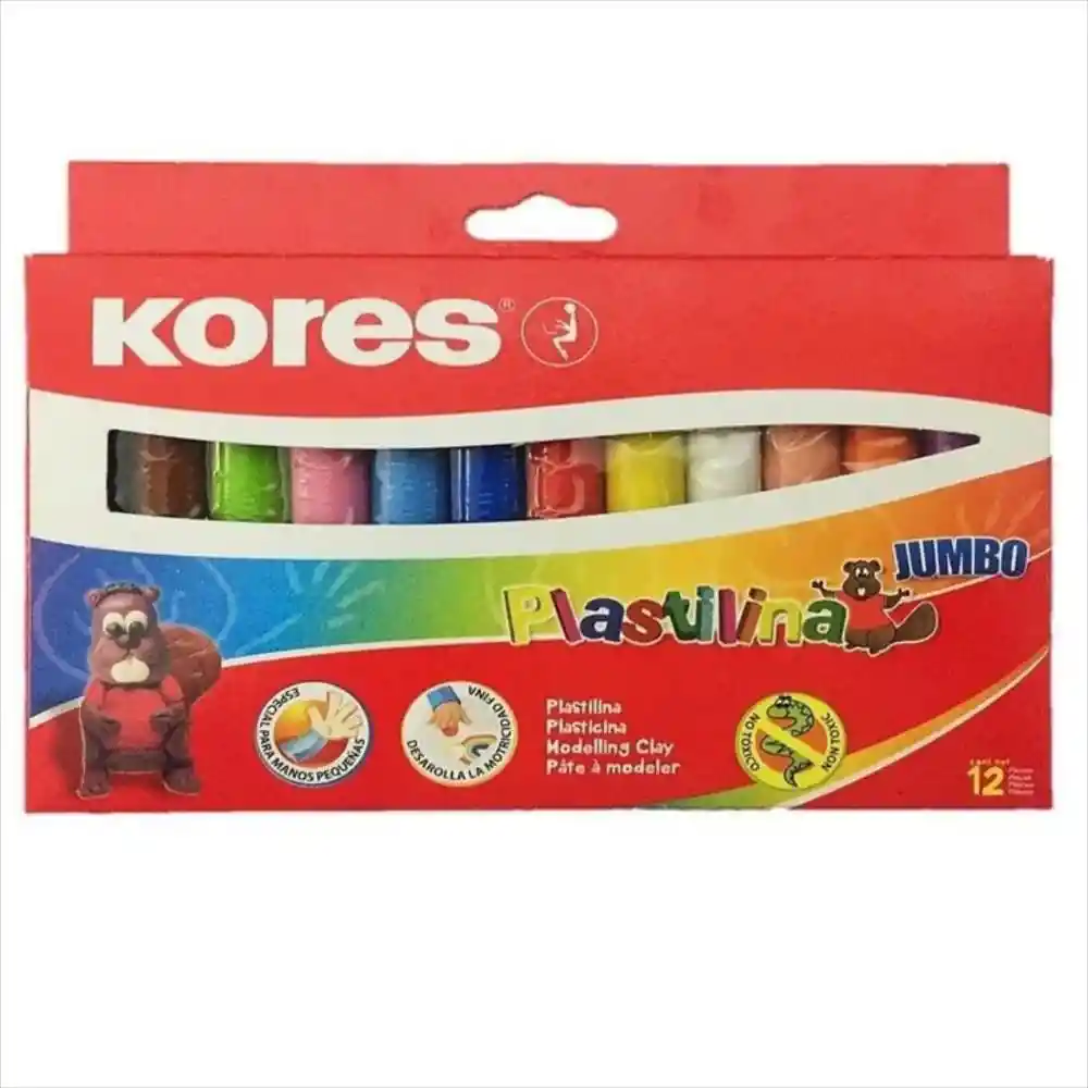 Kores Plastilina Jumbo 12 Colores