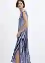 Vestido Zane-W Azul Talla S Mujer Mango