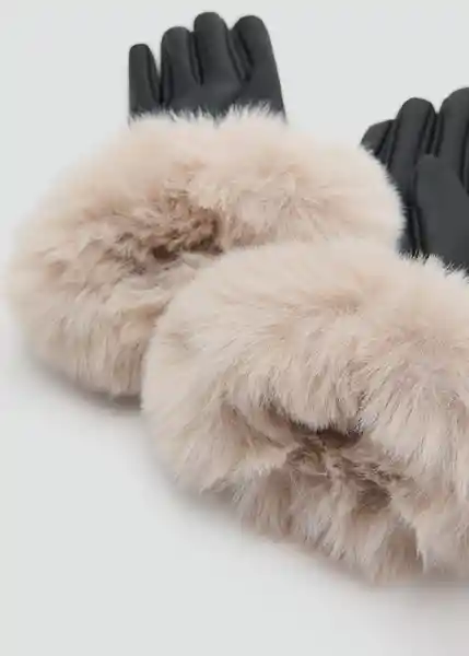 Guantes Otto Beige Talla S Mujer Mango