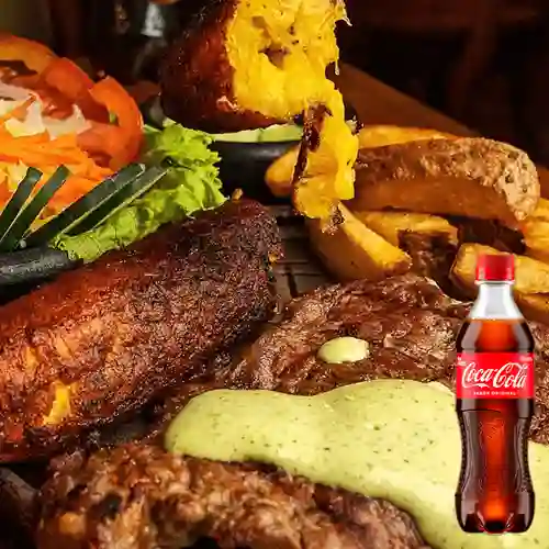 Combo Bife de Chorizo de Res +Cocacola Orig 400ml