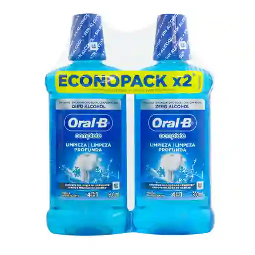 Oral-B Enjuague Bucal Complete 4 en 1 Menta Refrescante