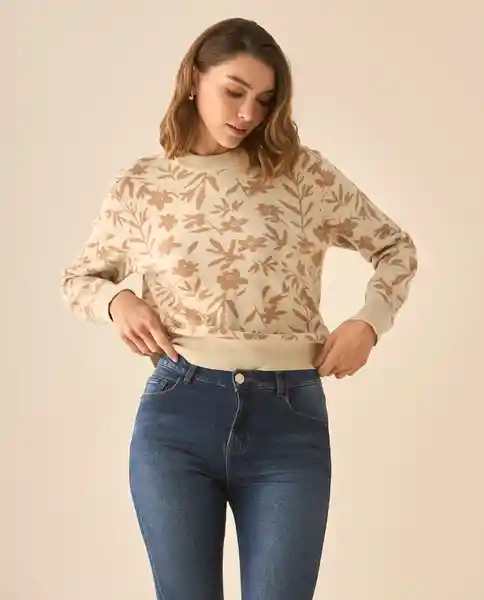 Suéter Tejido Beige Chai Medio Talla M 662G206 Esprit