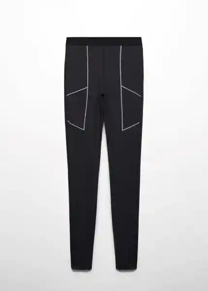 Leggings Roi Negro Talla S Mujer Mango