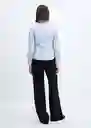 Camisa Sofía Celeste Talla XS Mujer Mango