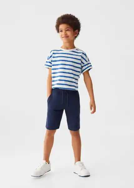 Bermuda Francia Navy Talla 08 Niños Mango