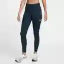 Nike Pantalón W Fast mr 7/8 Tight sw Azul Para Mujer Talla L