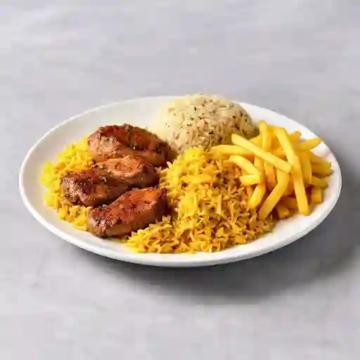 Combo personal con lomito y pollo