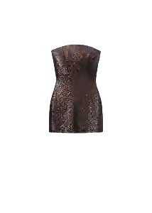 Vestido Coral Chocolate Talla XS Mujer Mango