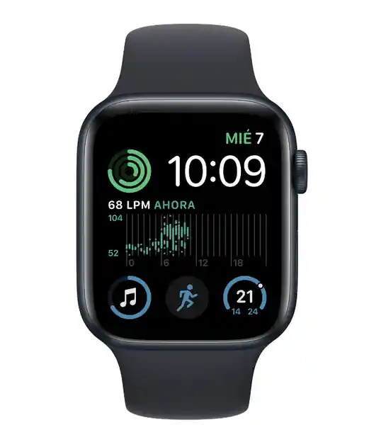 Apple Watch Se Gps + Cellular Correa Deportiva Medianoche 44 mm