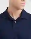 Camiseta Polo Contrast Azul Dark Ultra Oscuro S Chevignon