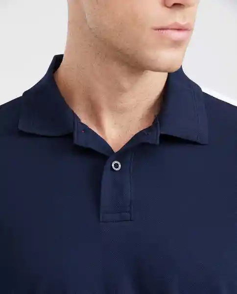 Camiseta Polo Contrast Azul Dark Ultra Oscuro S Chevignon