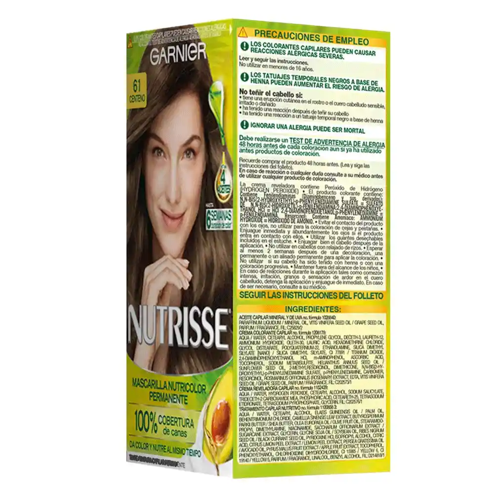 Garnier-Nutrisse Tinte Permanente Centeno 61