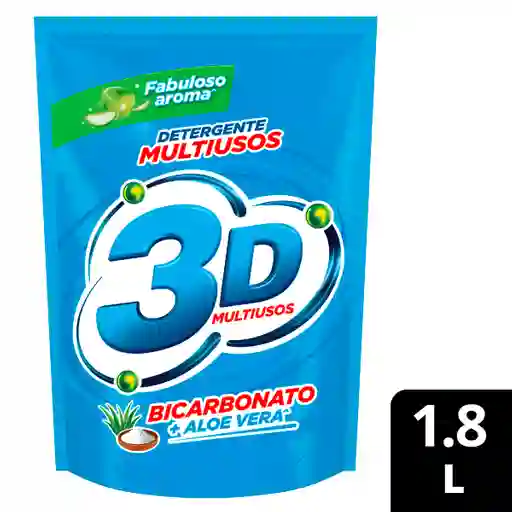3D Detergente Líquido Multiusos Bicarbonato