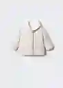 Abrigo Anorak Kira Beige Talla 61 Niños Mango