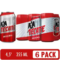 Tecate Ramo Cerveza Display X6 Latas