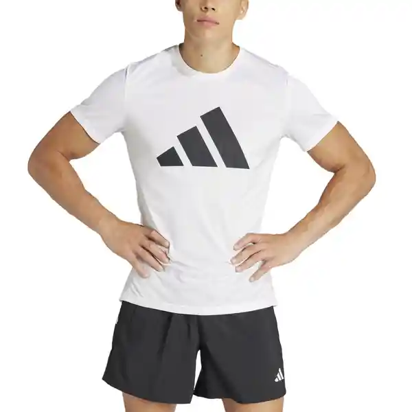 Adidas Camiseta Run It Tee Para Hombre Blanco Talla M