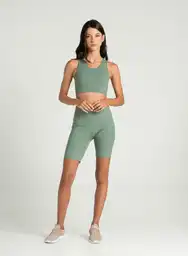 Everlast Short Ciclista Para Dama Verde Talla M