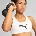 Puma Brasier 4Keeps Para Entrenamiento de Mujer Blanco Talla M