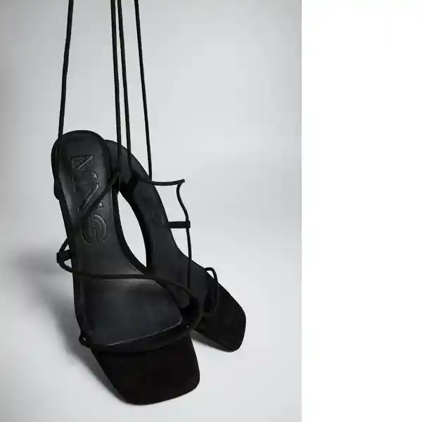 Sandalias Tyra Negro Talla 37 Mujer Mango